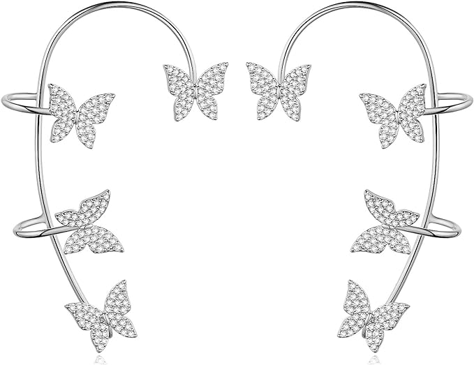 Lorena® Diamond Butterfly Ear-clip